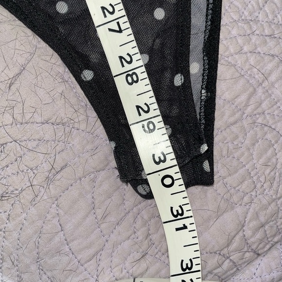 NWT Zara Printed Tulle Bodysuit w/ Polka Dots sze L - Picture 12 of 15